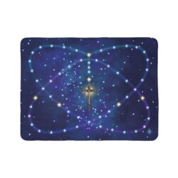 King of the Universe Sherpa Fleece Walkable Rosary Blanket