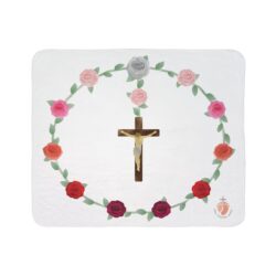 St. Therese of Lisieux Sherpa Fleece Walkable Rosary Decade Blanket